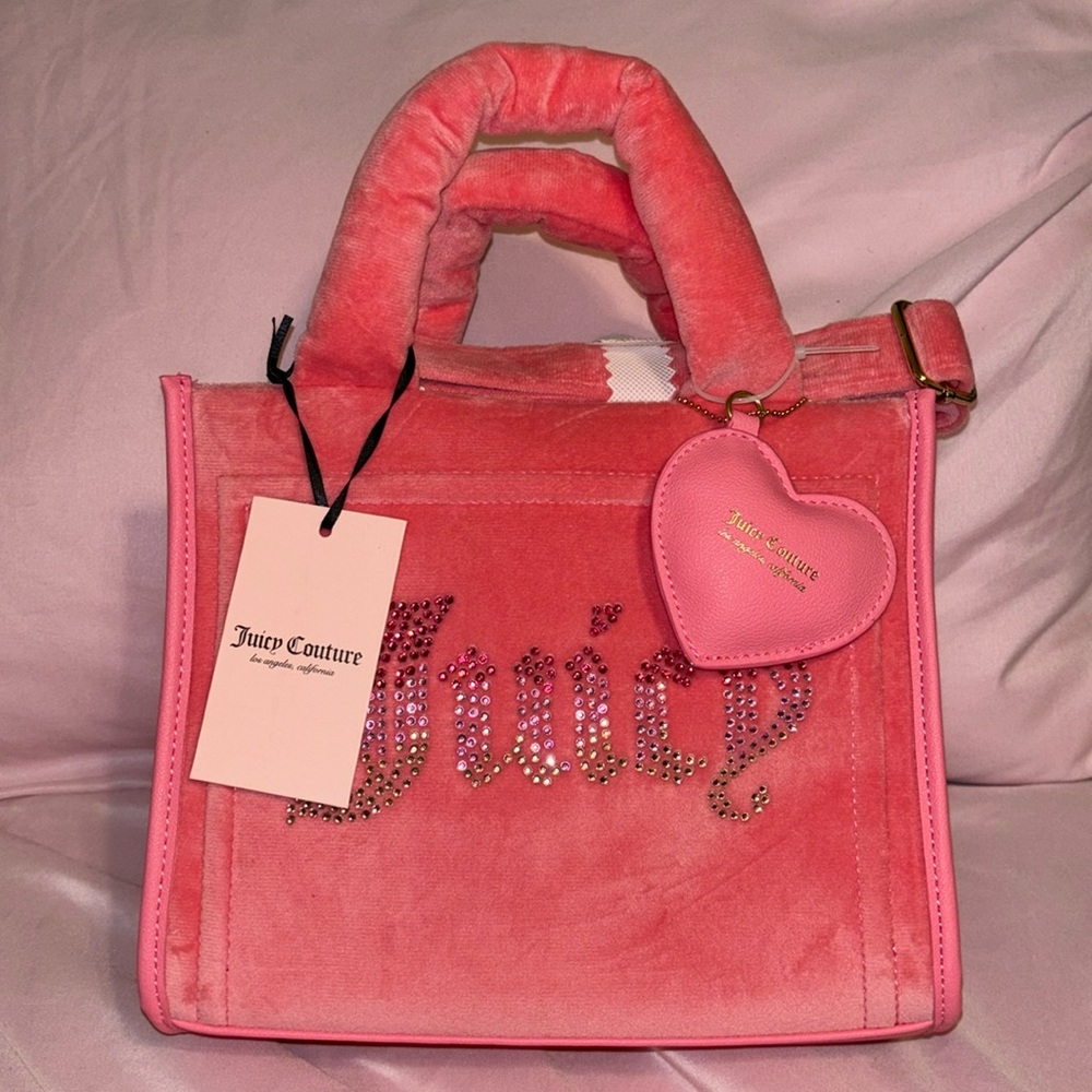 Juicy Couture Pink Lemonade Big Spender Mini Tote Bag NWT